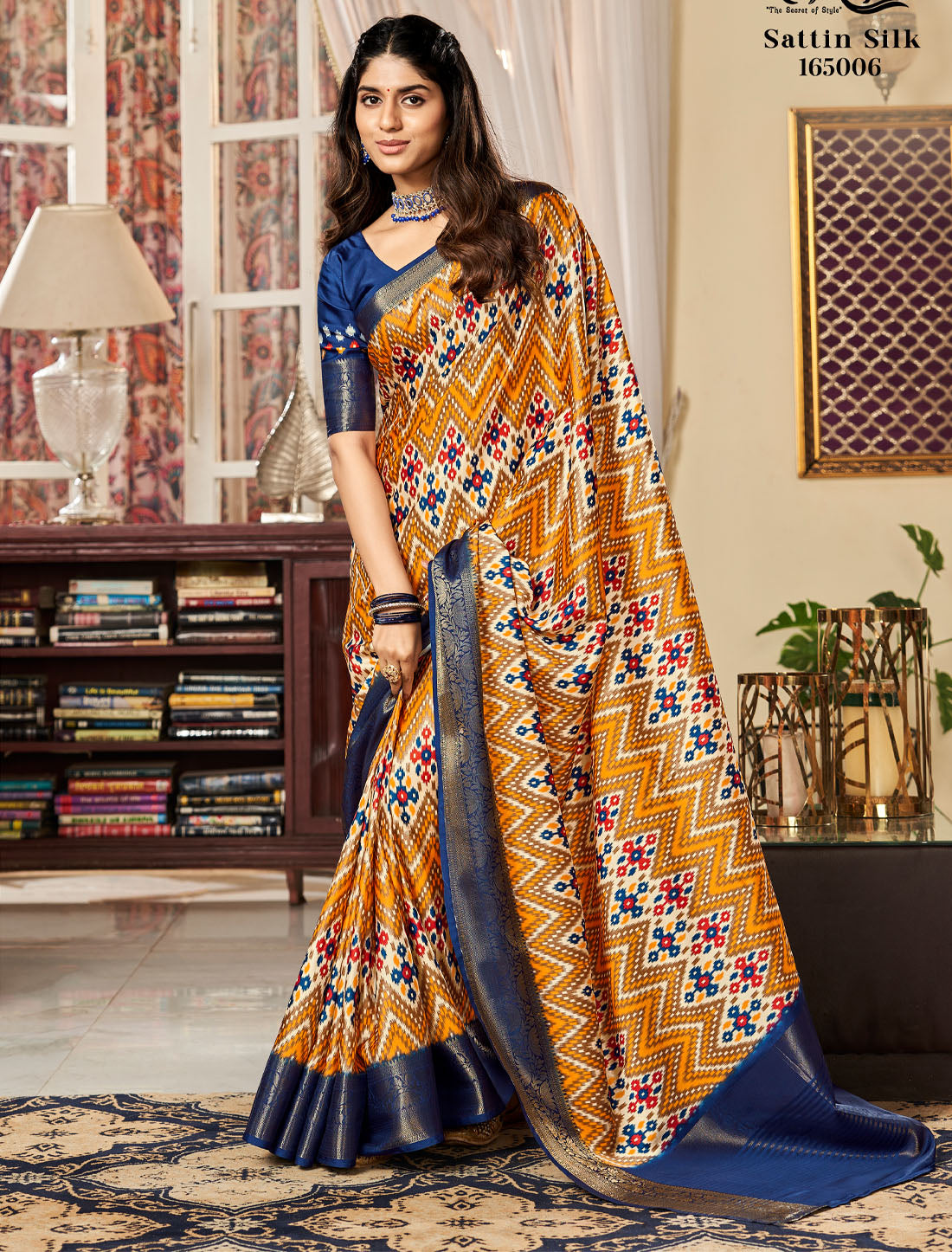 Satin Digital Saree: Exclusive Designer Concept