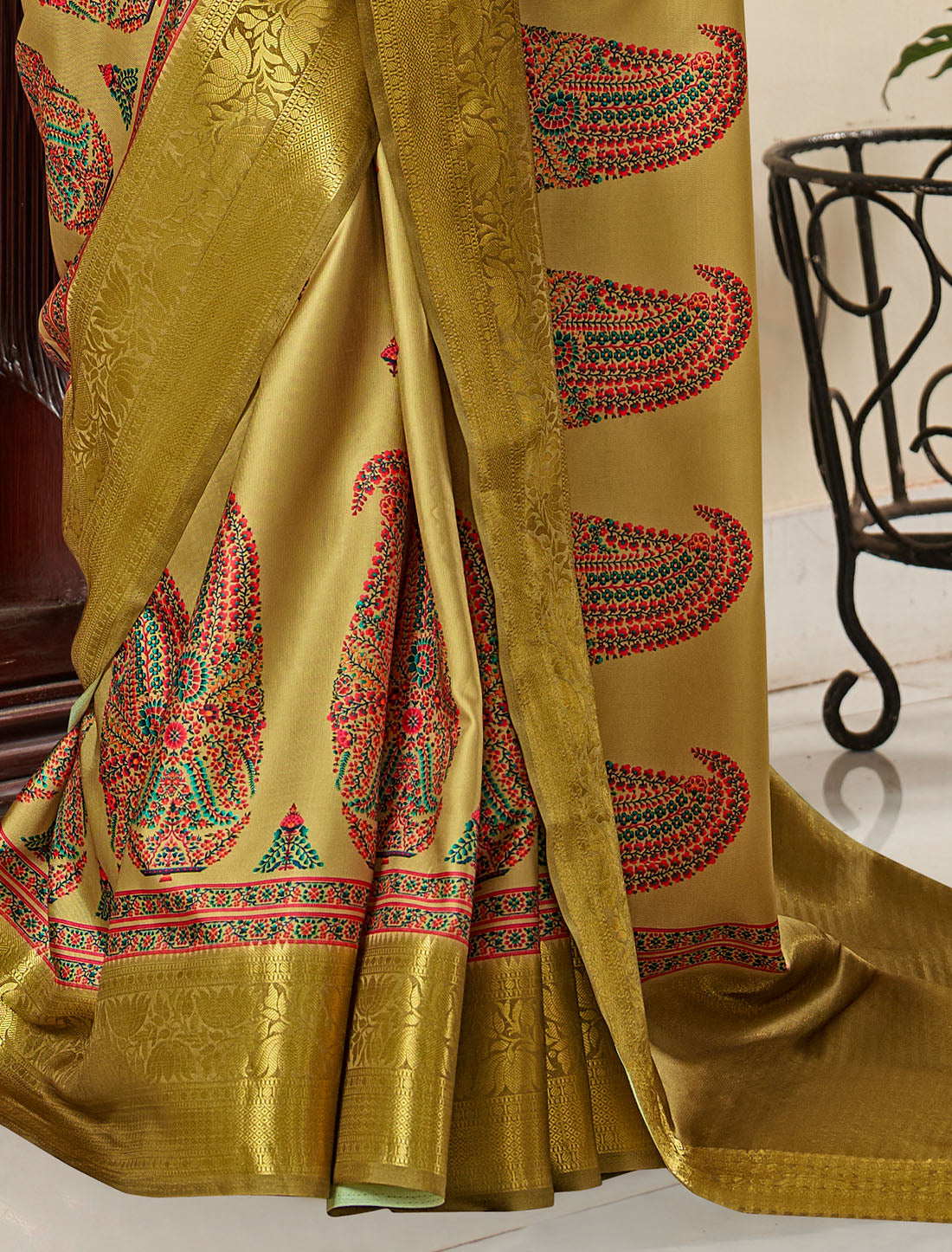 Designer Satin Saree for Women