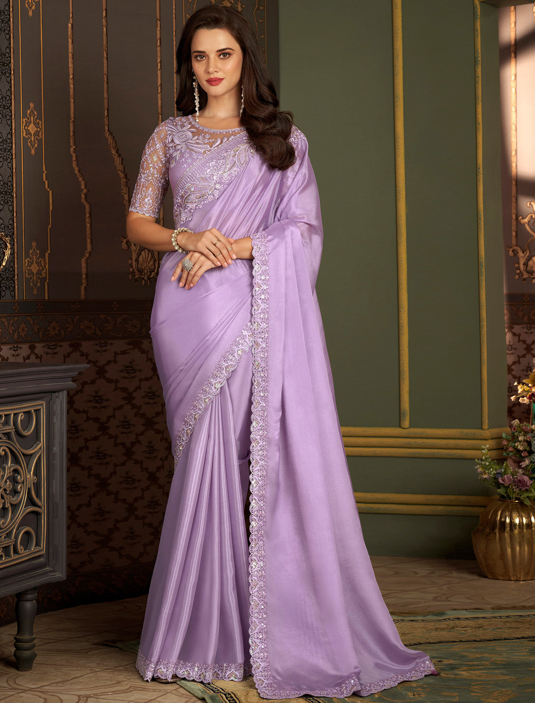 Ethnic Fine Touch Silk With Banglori Silk Saree Collection