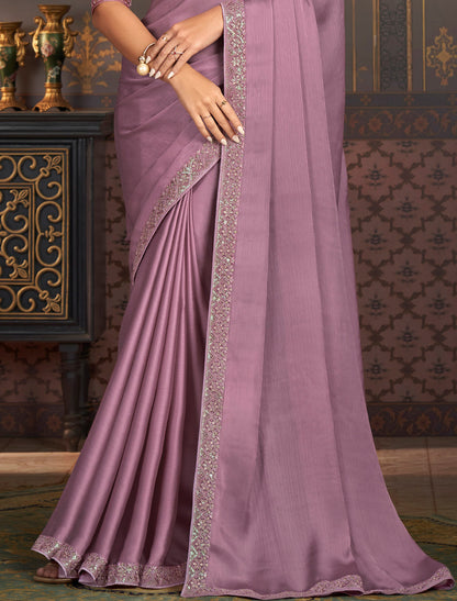 Satin Partten Silk With Bnaglori Silk Ethnic Collection Saree