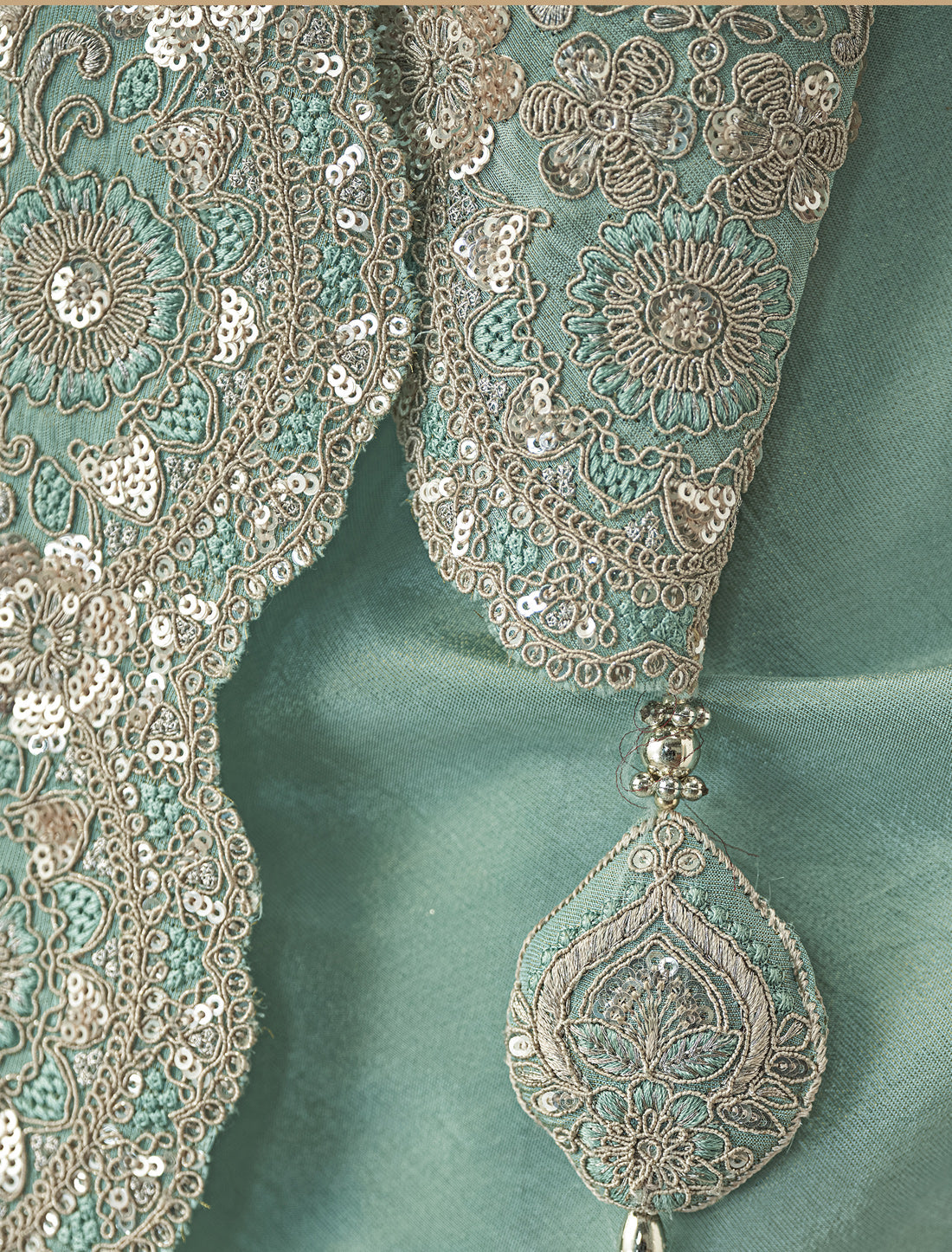 Sky Blue Viscose Georgette Silk Party Wear Designer Saree