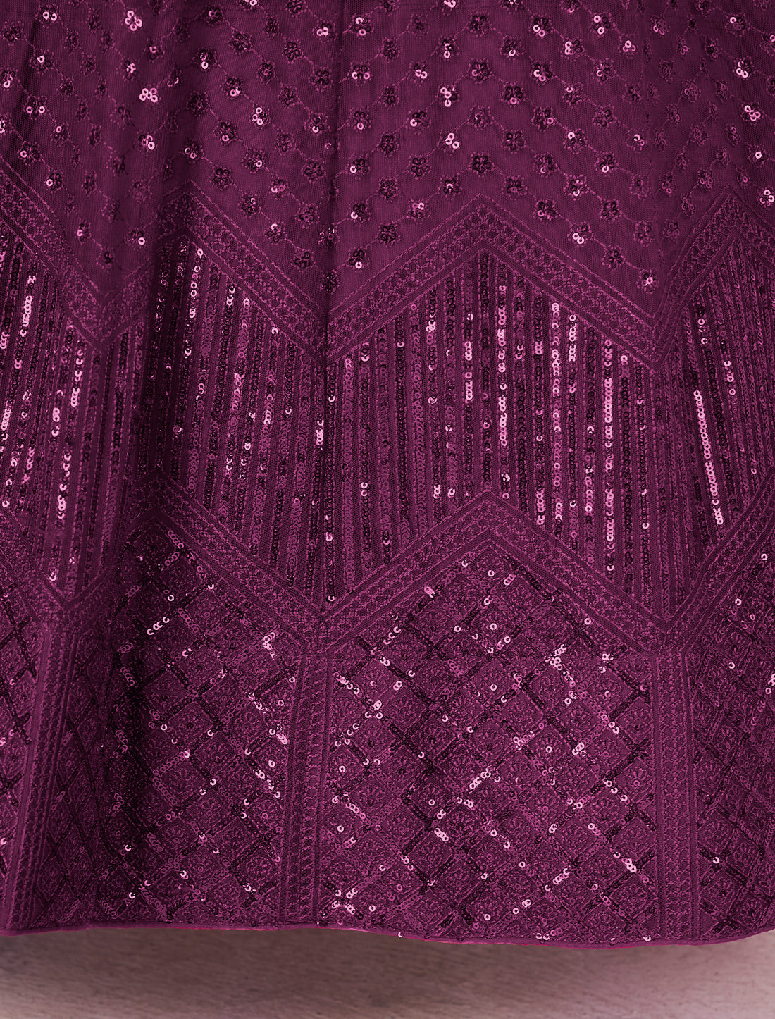 Purple Ethnic Designer Lehenga Choli with Zari Embroidery For Women