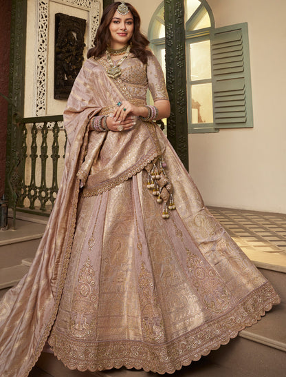 Banasari Silk With Hevay Embroidery Sequince Work Ethnic Lehenga Choli