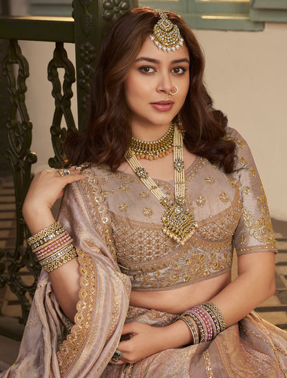 Banasari Silk With Hevay Embroidery Sequince Work Ethnic Lehenga Choli