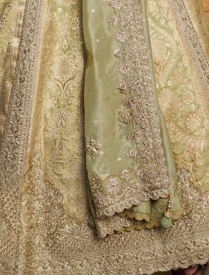 Banasari Silk With Ethnic Hevay Embroidery Sequince Work Lehenga Choli
