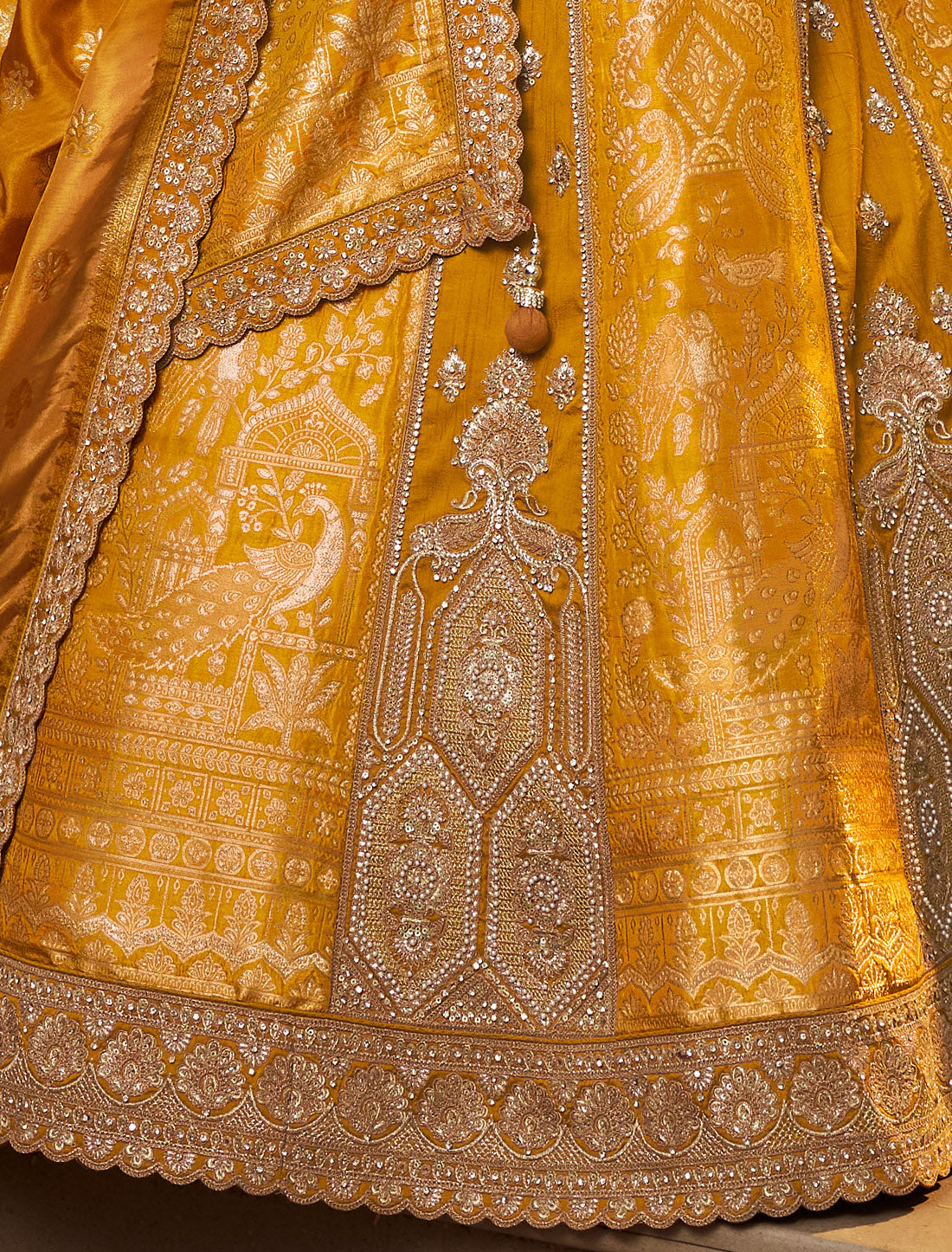 Ethnic Banasari Silk With Hevay Embroidery Sequince Work Lehenga Choli