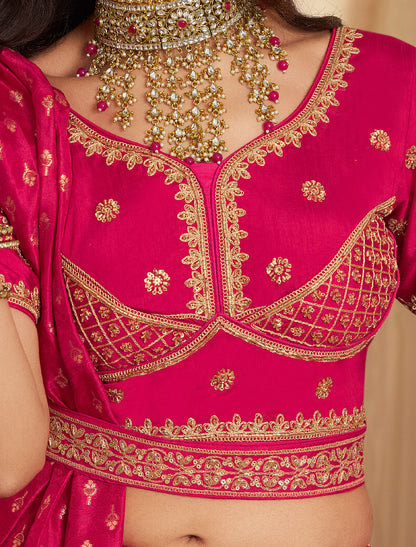 Red Banasari Silk With Hevay Embroidery Sequince Work Lehenga Choli