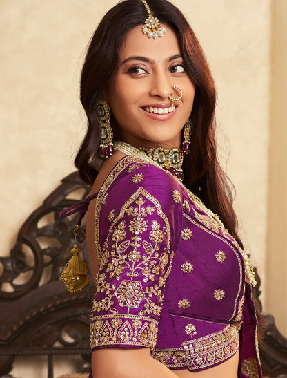 Banasari Silk With Hevay Embroidery Sequince Work Ethnic Lehenga Choli