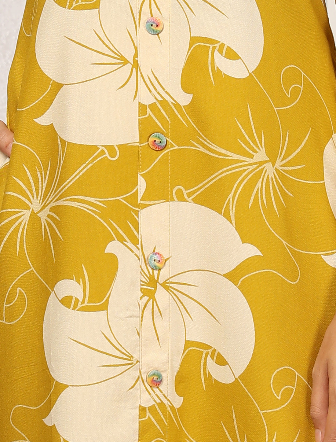 Yellow Ethnic Rayon Top With Pant For Women