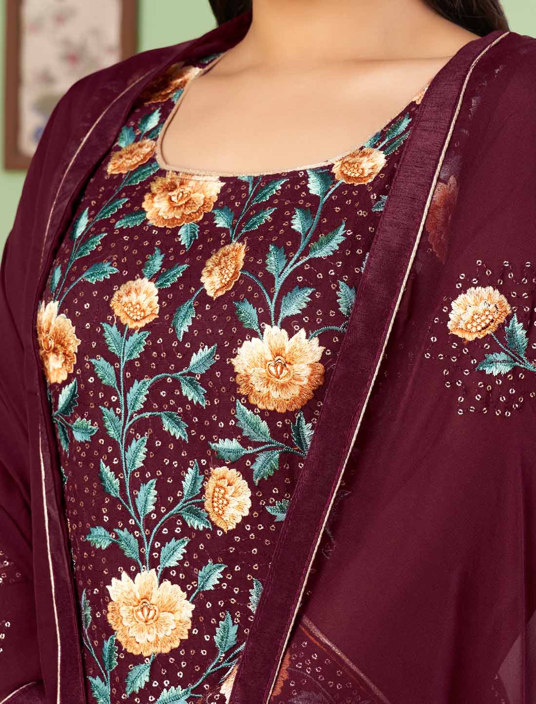 Discover Georgette Embroidery Designer Ethnic Salwar Kameez