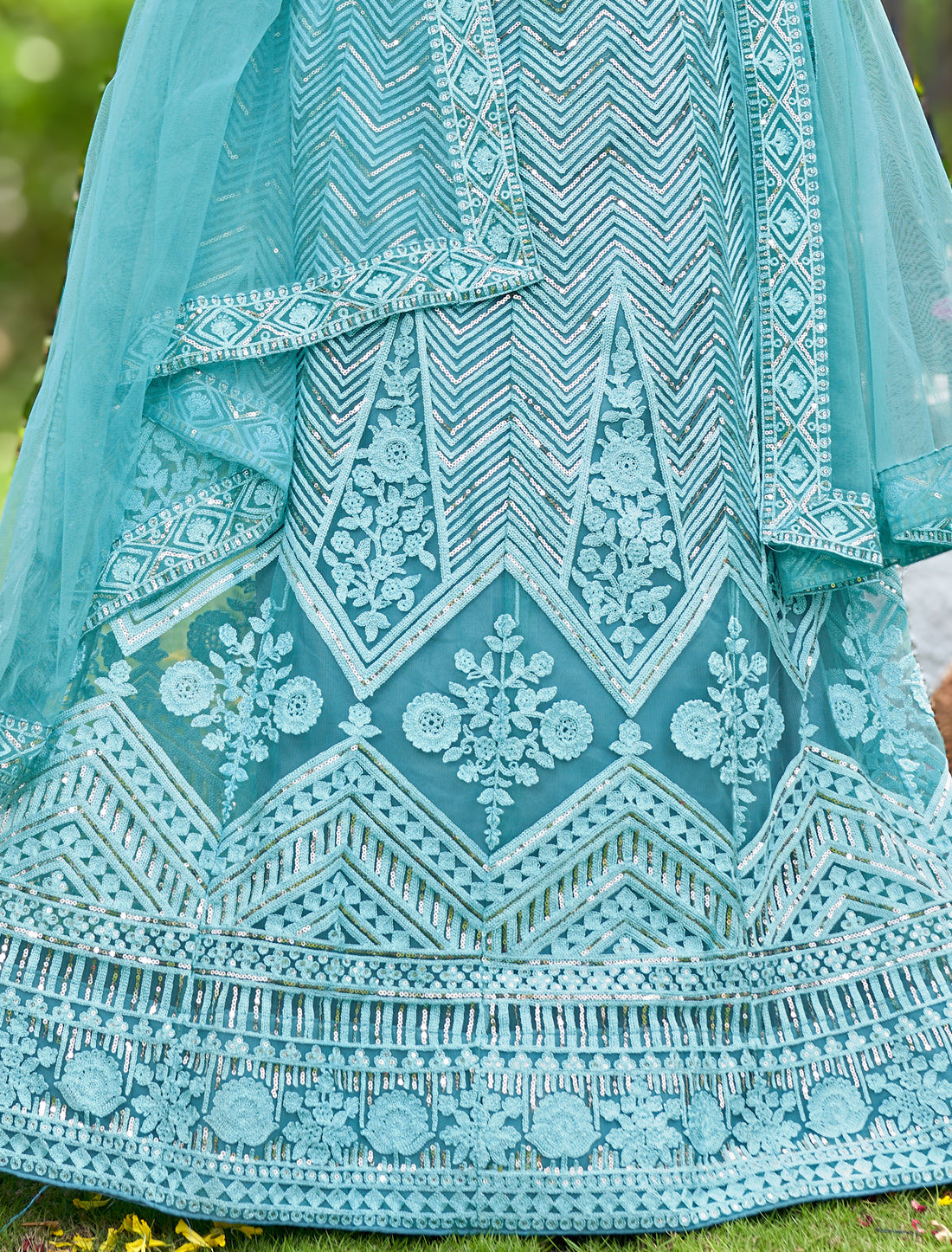 Lehenga Choli for Women | Embroidered Net