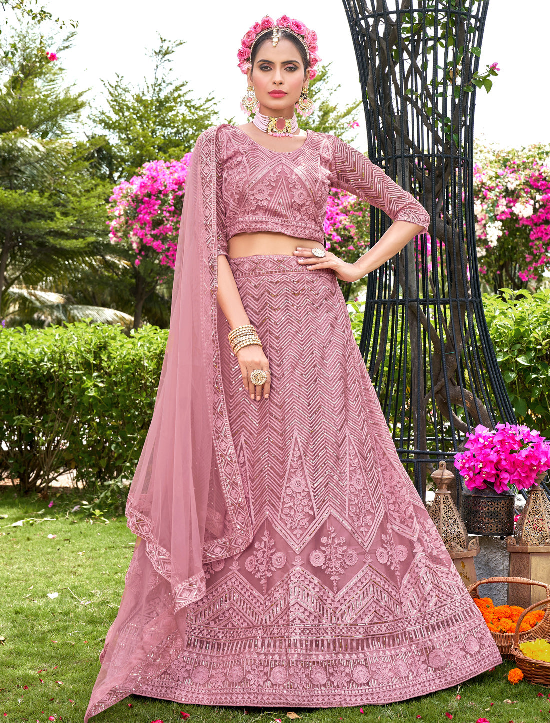 Latest Lehenga Choli for Women | Designer Net Outfit