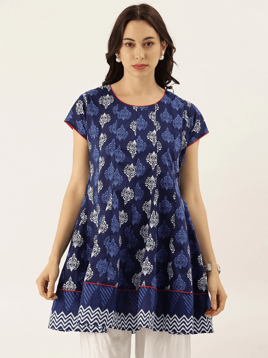 Divena Indigo Short Kurti - divena world