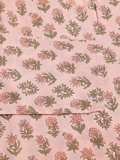 Divena Soft Pink Printed Loungewear/Nightwear - divena world