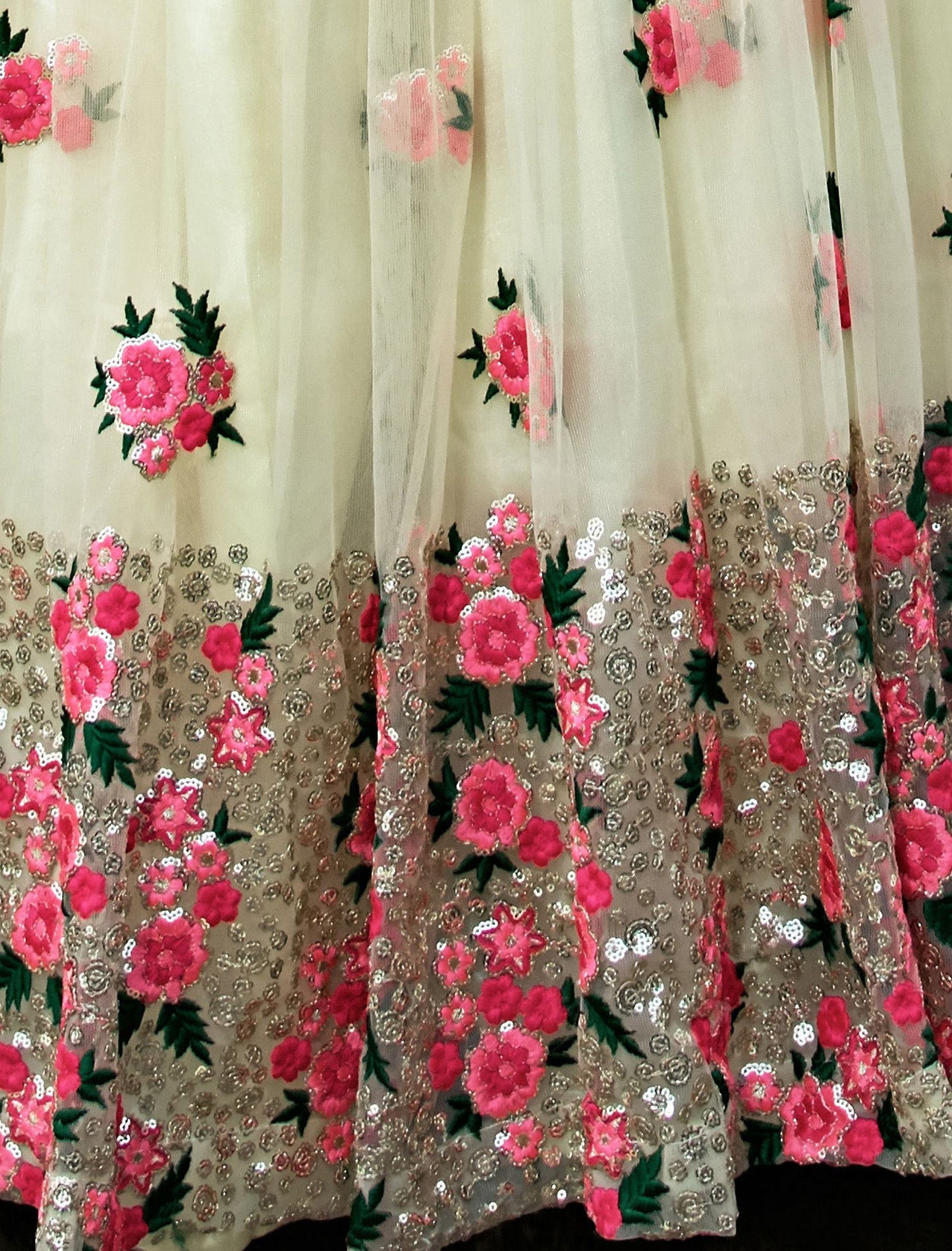 Soft Net Lehenga with Choli & Dupatta Zari Work Lehenga Choli Set For Women